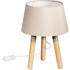 TimeLife lampa stołowa 30 cm, trzy nogi, beżowa, BEZPŁATNY ODBIÓR: WROCŁAW!