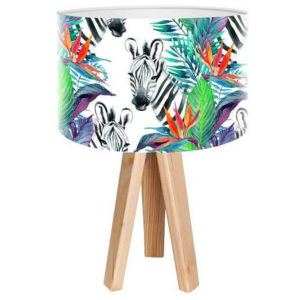 Lampa stołowa mini-trójnóg Egzotyczna zebra