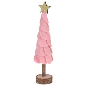 Dekoracja świąteczna Felt tree, różowy