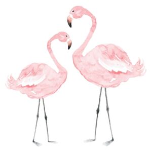 Naklejka ścienna Dekornik Flamingos, 55x55 cm