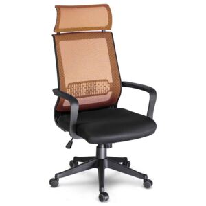 Fotel biurowy krzesło obrotowe mikrosiatka Nosberg - mechanizm TILT