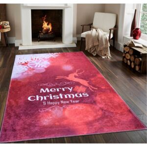 Czerwony chodnik Vitaus Christmas, 80x200 cm