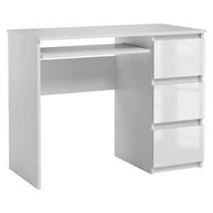 Lakierowane biurko Aglo - białe