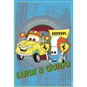 Dywan Disney Kids Cars Luigi & Guido 04, Druk Cyfrowy
