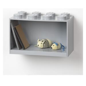 Dziecięca szara półka ścienna LEGO® Brick 8