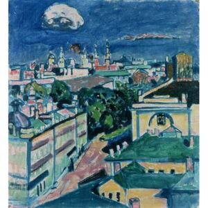 Reprodukcja View of Moscow, Wassily Kandinsky
