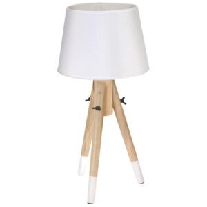 Lampka stołowa EMAKO, biała, 49x16x18 cm