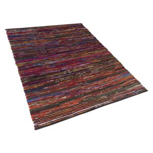 Dywany bawełniany 160 x 230 cm wielokolorowy czarny BARTIN