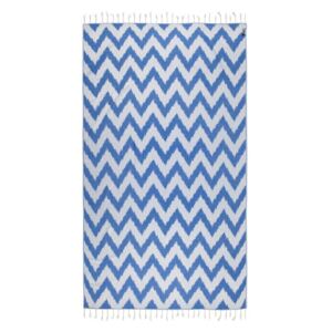 Niebieski ręcznik hammam Kate Louise Laila, 165x100 cm