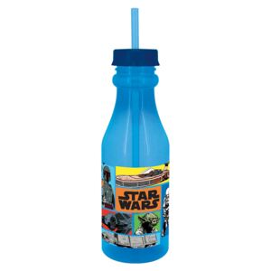 Butelka ze słomką Star Wars niebieski 500 ml DISNEY