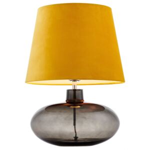 Lampa stołowa Sawa Velvet ∅38x55 cm przydymiona-żółta
