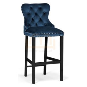 Hoker - krzesło barowe MADAME kolor granatowy