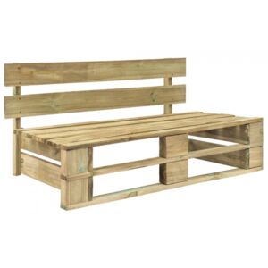 Ogrodowa ławka z palet, drewno FSC, zielona
