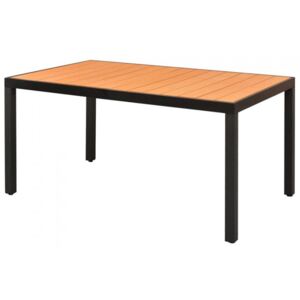 Stół ogrodowy, WPC, aluminium, 150 x 90 x 74 cm, brąz