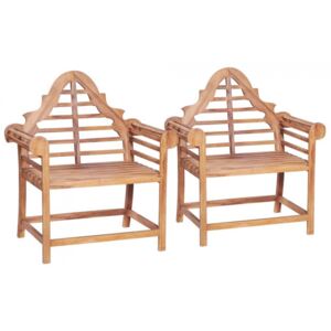 Krzesła ogrodowe, 2 szt., 91x62x102 cm, lite drewno tekowe