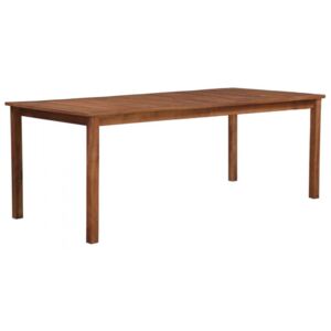Ogrodowy stół jadalniany, lite drewno akacjowe, 200x90x74 cm