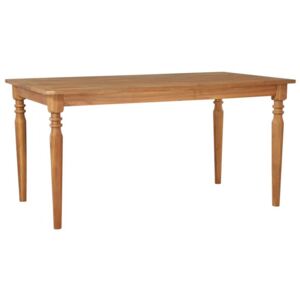 Ogrodowy stół jadalniany, lite drewno akacjowe, 150x90x75 cm