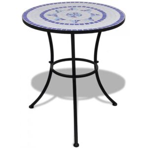 Stolik mozaikowy 60 cm niebiesko-biały