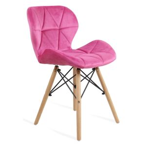 Krzesło Milo Velvet różowy