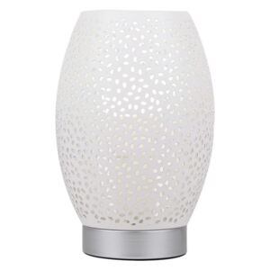 Candellux Lampa stołowa VENUS 1xE27/60W/230V biały/srebrny CA0255
