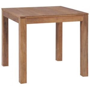 Stół z drewna tekowego, naturalne wykończenie, 82x80x76 cm