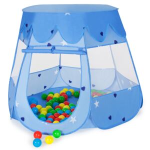 Tectake 400951 namiot dla dzieci plus 100 piłek - niebieski