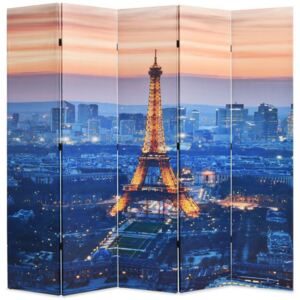 Składany parawan, 200x180 cm, motyw Paryża nocą