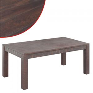 Stolik z drewna akacjowego, opalane drewno 105x55x45cm