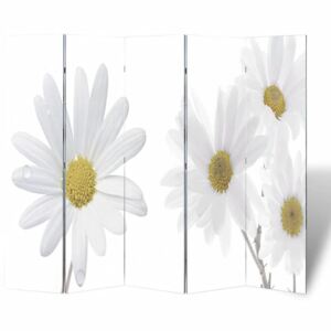 Parawan/dzielnik pokojowy w kwiaty (200 x 180 cm)