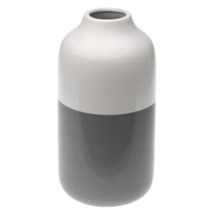 Szaro-biały wazon ceramiczny Versa Turno, wys. 23,2 cm