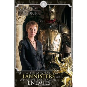 Plakat PYRAMID INTERNATIONAL, Game Of Thrones Cersei - Enemies, 61x91 cm