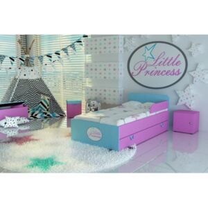 Łóżko dla dziecka z szufladą Paola tapicerowane tkaniną