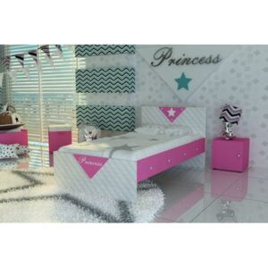 Łóżko dla dziecka Bella Lux - 7 kolorów tapicerowane tkaniną
