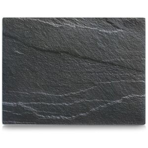 Deska do krojenia ZELLER Anthracite Slate, czarna, 40x30 cm