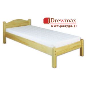 Łóżko sosnowe LK 124 Drewmax - 90x200, Dąb