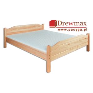 Łóżko sosnowe LK 101 Drewmax - 200x200, Dąb