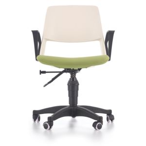 Krzesło biurowe dziecięce Jumbo, biało - zielone
