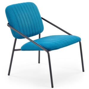 Industrialny fotel wypoczynkowy Venser - niebieski