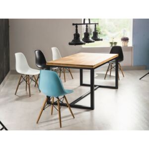 Zestaw mebli stół LORAS 150x90 i 4 krzesła ENZO ☞ Kupuj w Sprawdzonych i wysoko Ocenianych sklepach