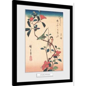 Oprawiony Obraz Hiroshige - Japanese White-eye and Titmouse