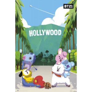 BT21 Hollywood - plakat 61x91,5 cm
