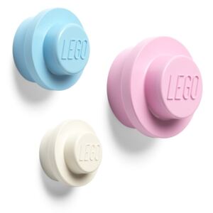 Komplet 3 wieszaków ściennych LEGO® Pastel