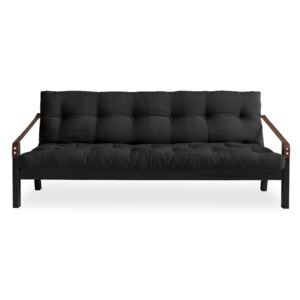 Sofa rozkładana z ciemnoszarym obiciem Karup Design Poetry Black/Dark Grey