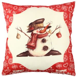 Poduszka Snowman Red&White, 43x43 cm