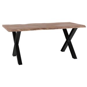 Stół do jadalni drewniany brązowy 180 x 90 cm BROOKE