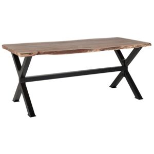 Stół do jadalni drewniany brązowy 180 x 90 cm VALBO