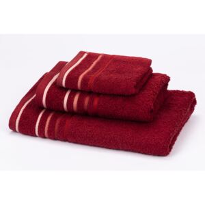 Ręcznik kąpielowy - bordowy - Rozmiar 50x100cm
