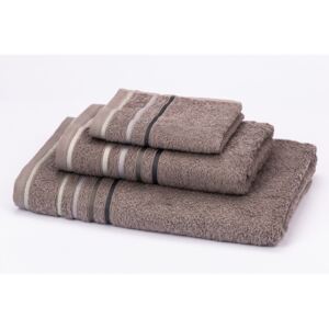 Ręcznik kąpielowy - brązowo-szary - Rozmiar 70x140cm