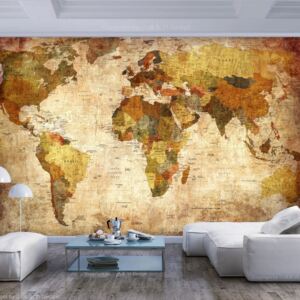 Fototapeta - Stara mapa świata (100X70)