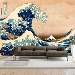 Fototapeta - Hokusai: Wielka fala w Kanagawie (Reprodukcja) (100X70)